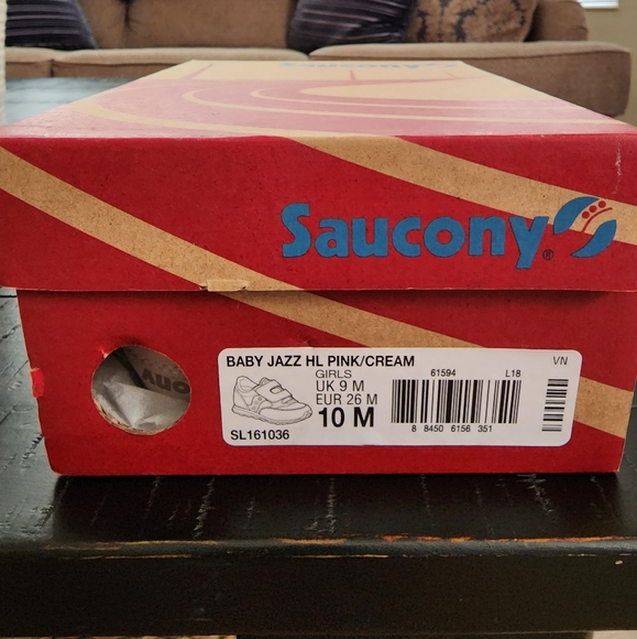 Saucony Childrens Jazz Velcro Sneakers sz 10 - Picture 2 of 6